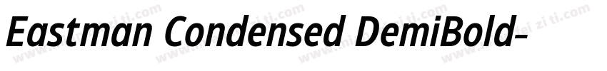 Eastman Condensed DemiBold字体转换
